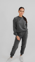 Tracksuit set with regular fit in graphite color