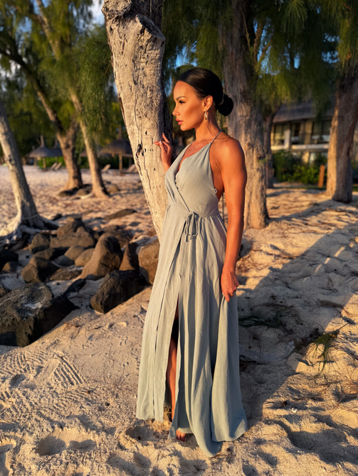 Sunset Breeze dress - extinguished blue