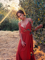 Sunset Breeze dress - energetic orange