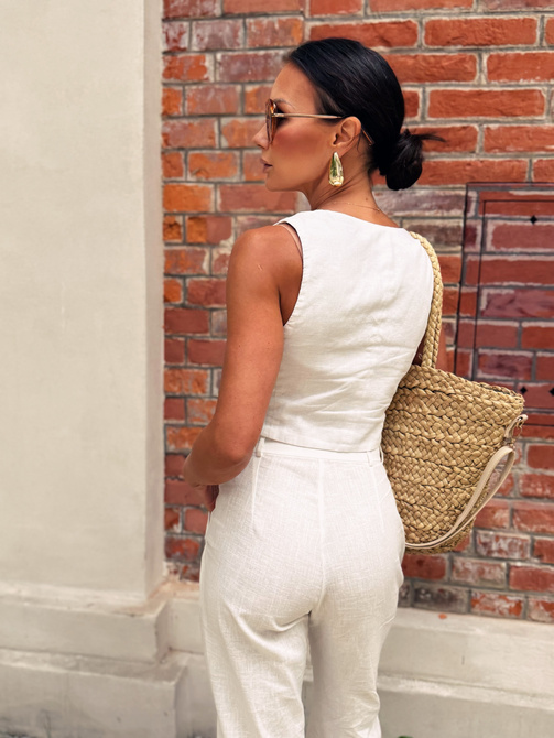 Vest "Linen Story" - cream