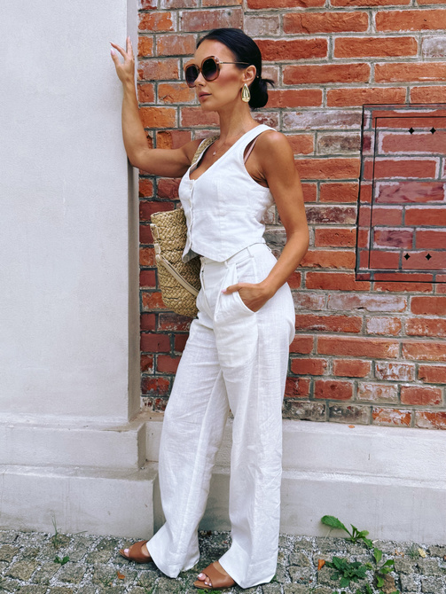 "Linen Story" pants - cream