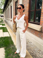 "Linen Story" pants - cream