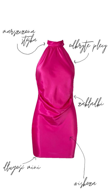 Viscose dress with open back