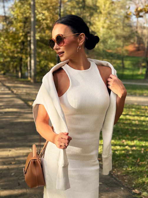 Asymmetric “Senti” Sweatshirt – Cream