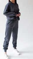 Tracksuit set with regular fit in graphite color