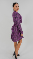 Fine floral dress with asymmetrical bottom